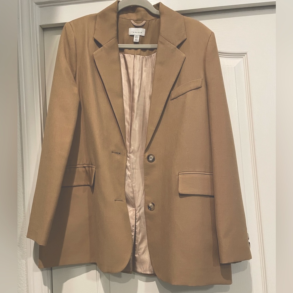 TOPSHOP camel blazer